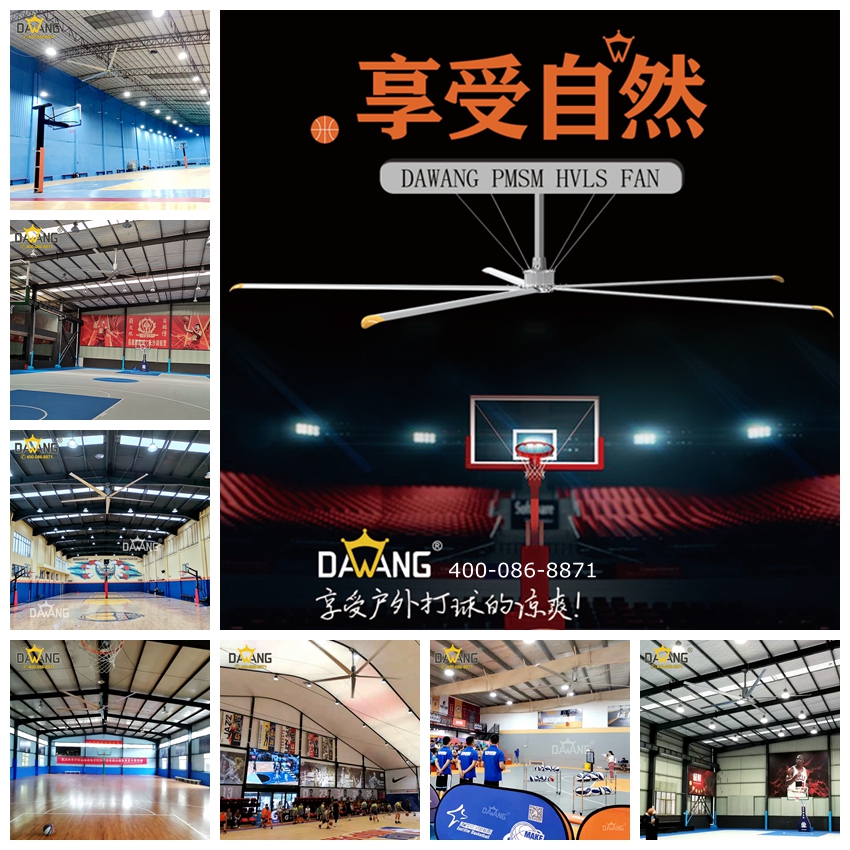 尊龙凯时篮球馆大电扇案例